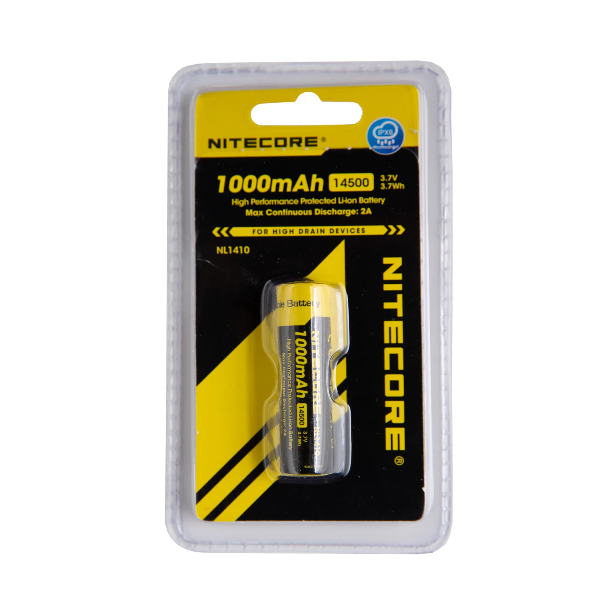 Nitecore NL1410 14500 1000mAh Battery - Protected Button Top - Image 4