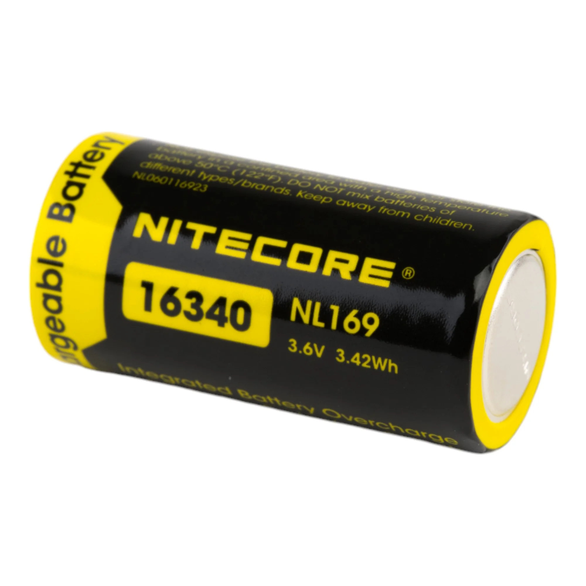 Nitecore NL169 16340 950mAh Battery - Protected Button Top - Image 3