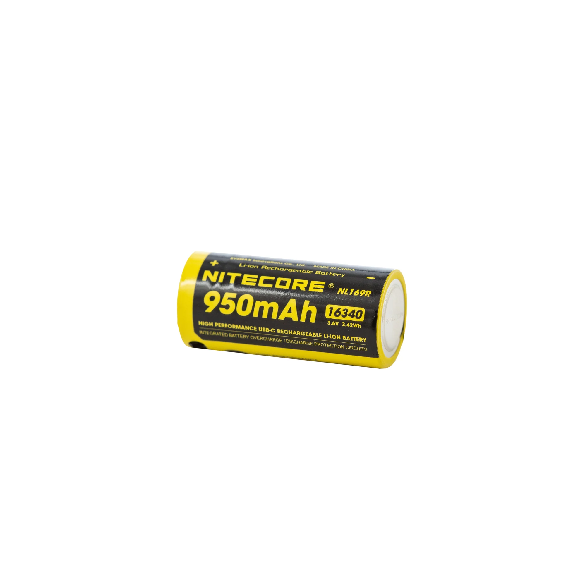Nitecore NL169R 16340 950mAh Battery - Protected Button Top - Image 3