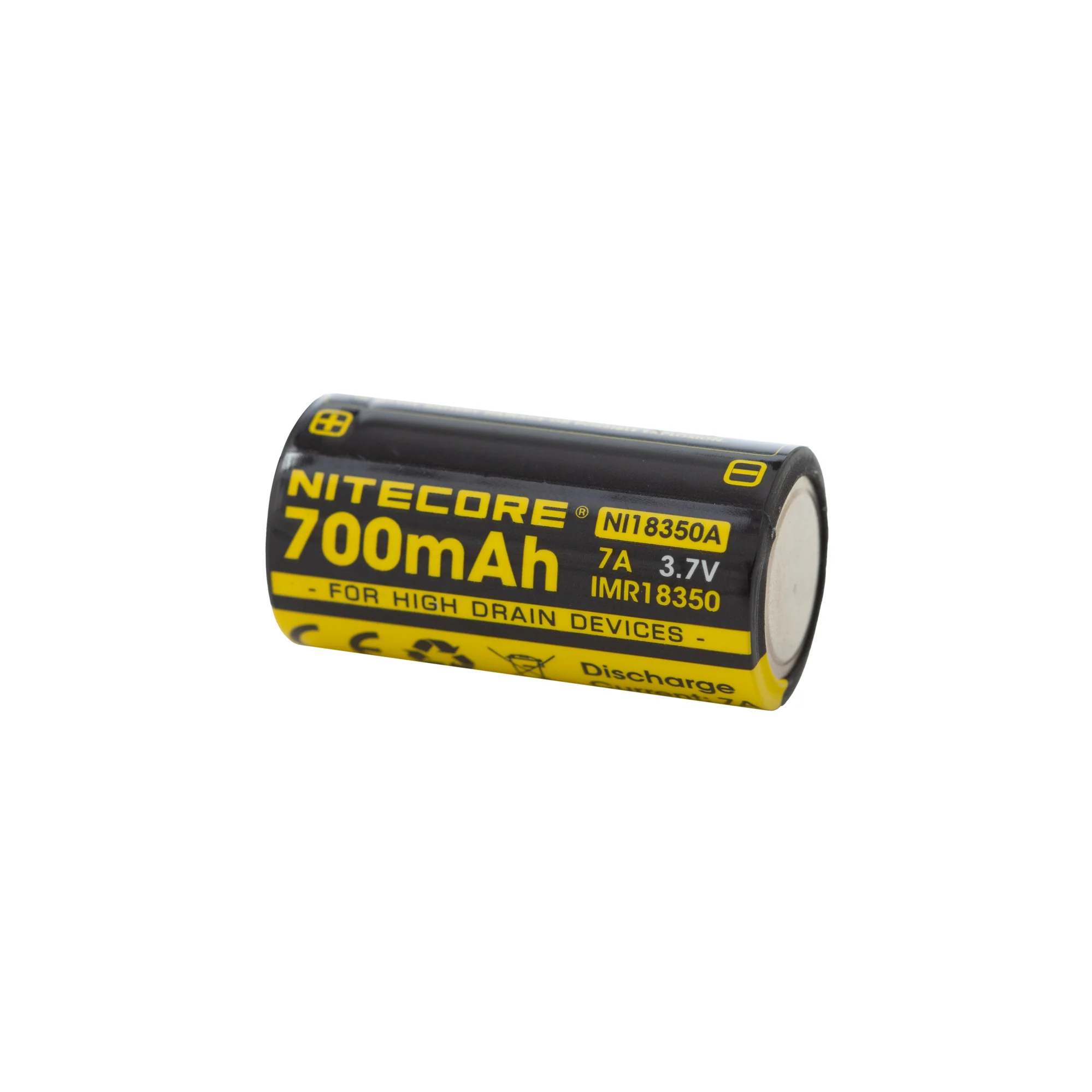 Nitecore NL18350A 18350 700mAh Battery - Protected Button Top - Image 3
