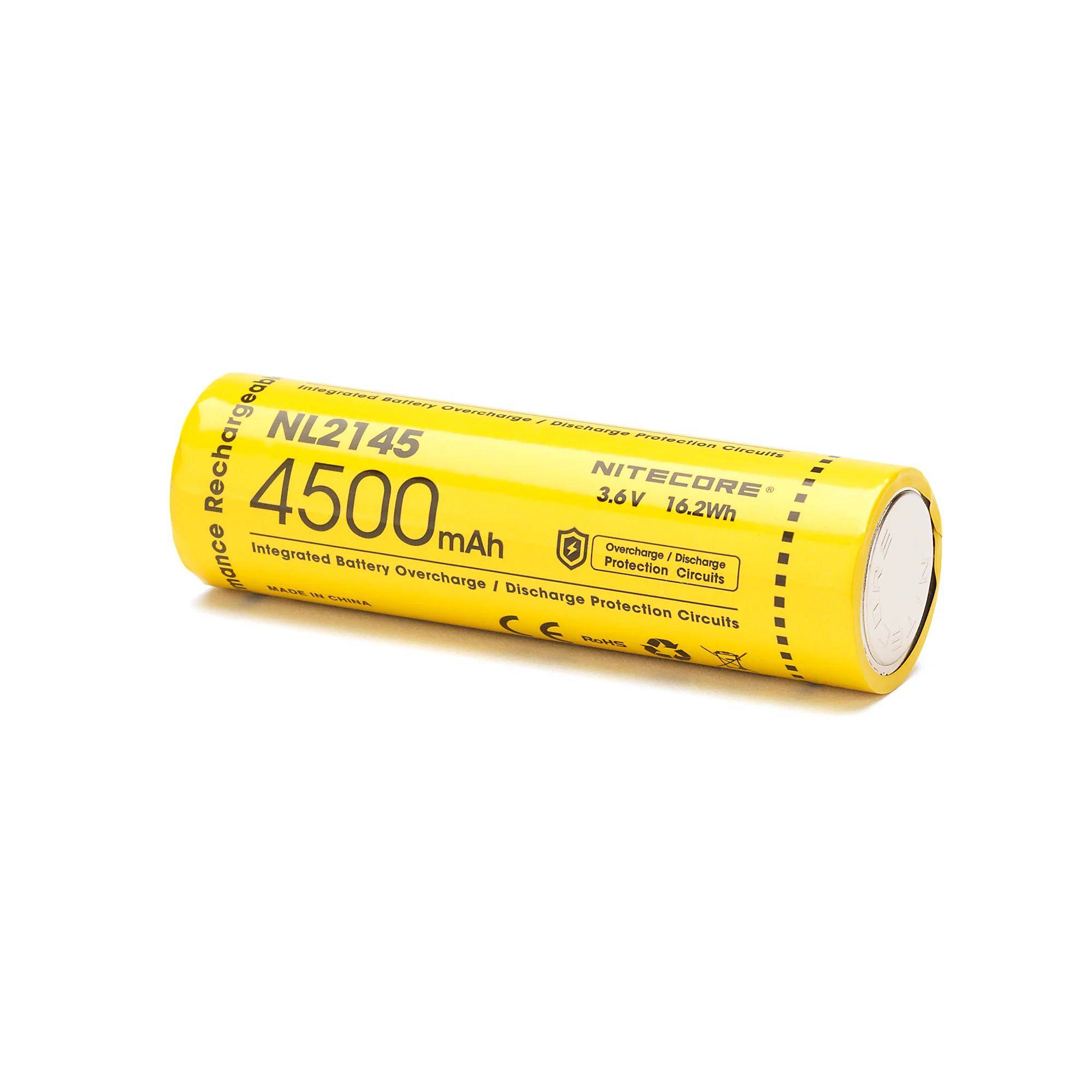 Nitecore NL2145 21700 4500mAh Battery - Protected Button Top - Image 3