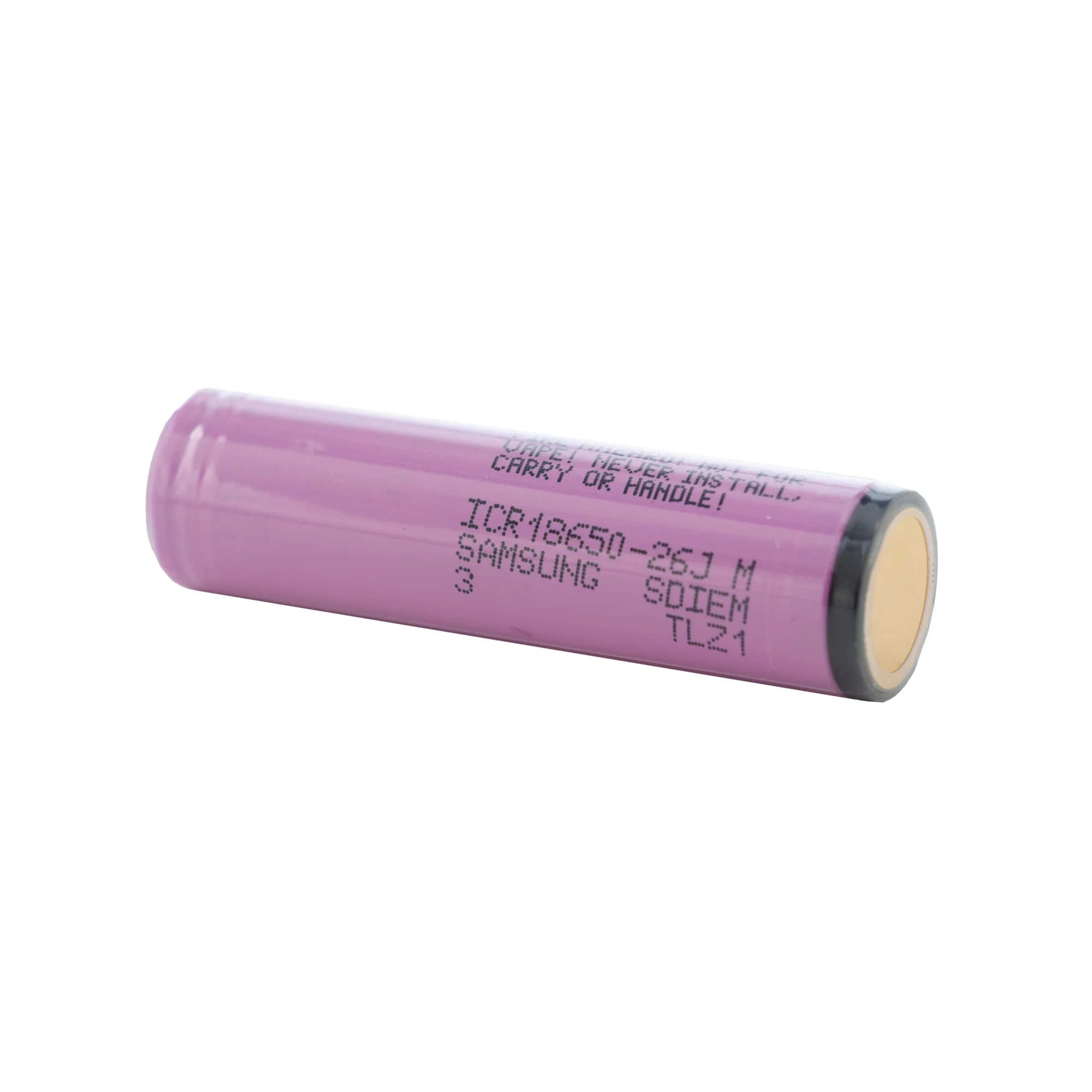 Samsung 26J 18650 2600mAh 5.2A Battery - Protected Button Top - Image 3