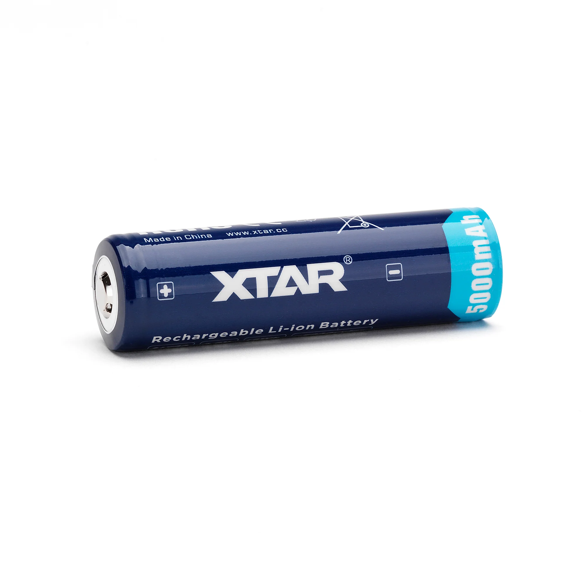 XTAR 21700 5000mAh 10A Battery - Protected Button Top - Image 3
