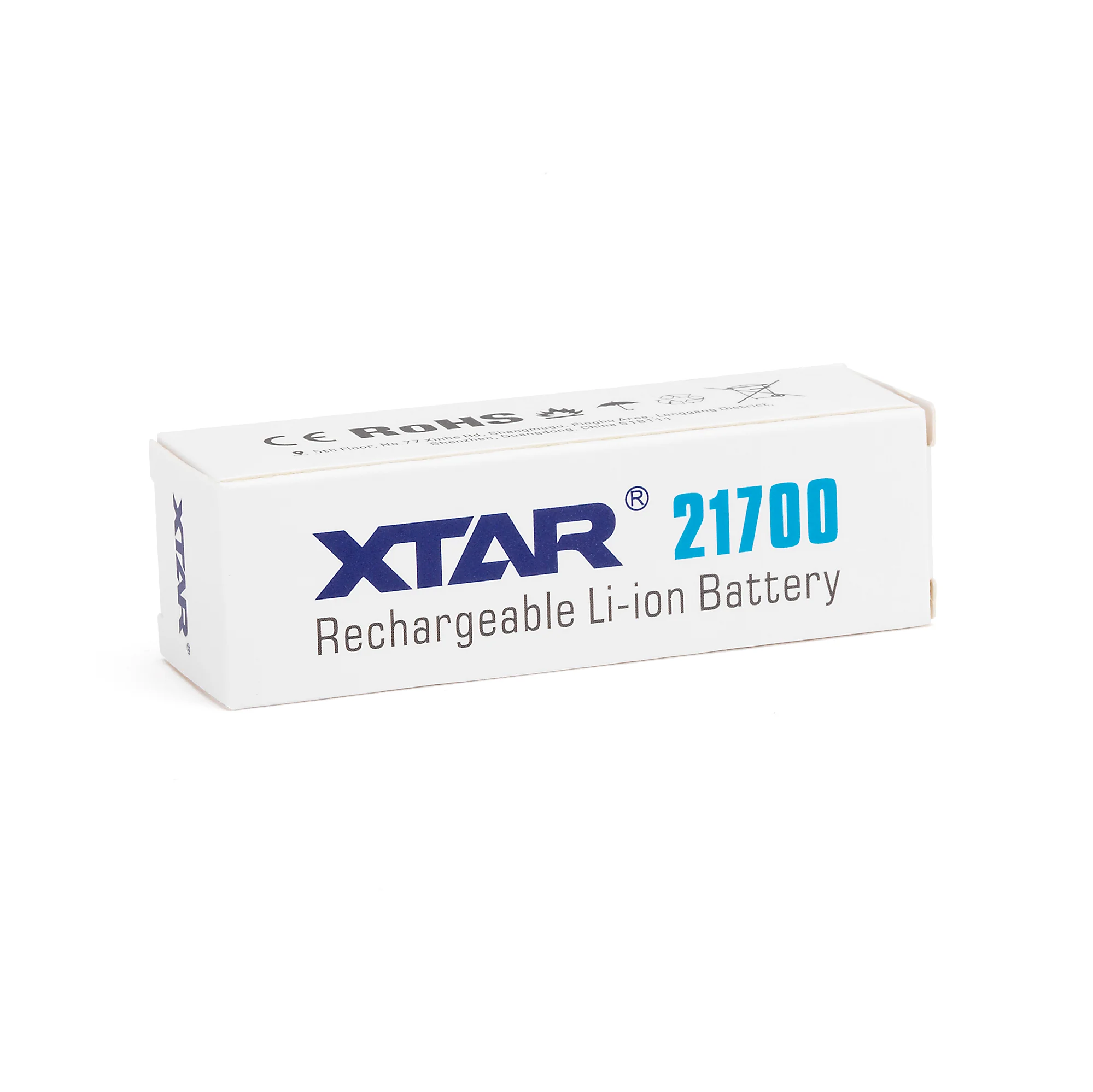 XTAR 21700 5000mAh 10A Battery - Protected Button Top - Image 6