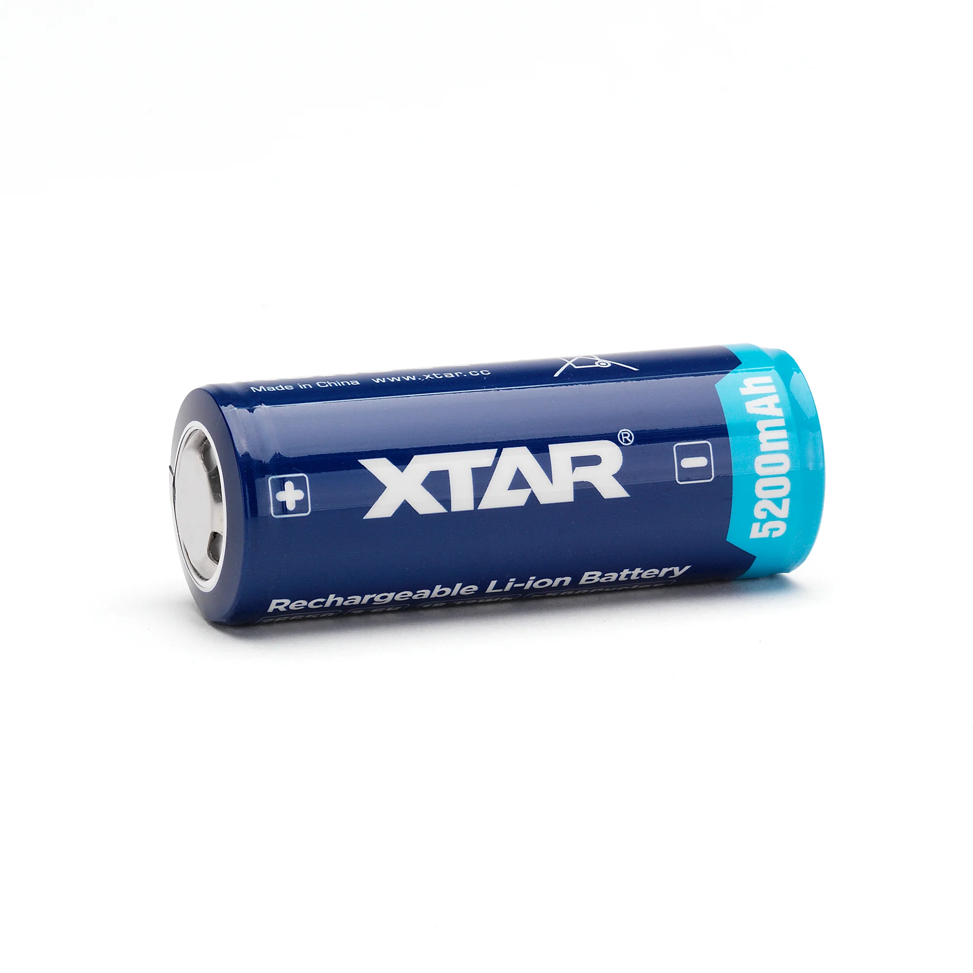 XTAR 26650 5200mAh Battery - Protected Button Top - Image 3